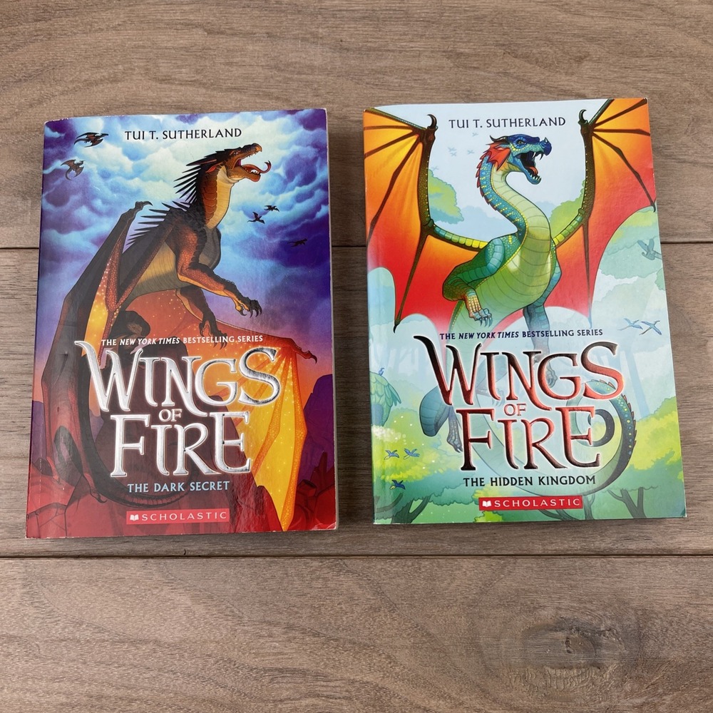 Lot of 2 Wings of Fire Books 3 & 4 by Tui T. Sutherland Paperback Scholastic